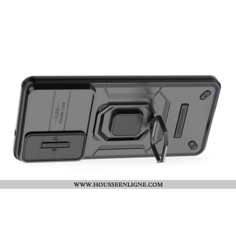 Coque Samsung Galaxy S25 Edge Ring Résistante avec Protecteur Objectif