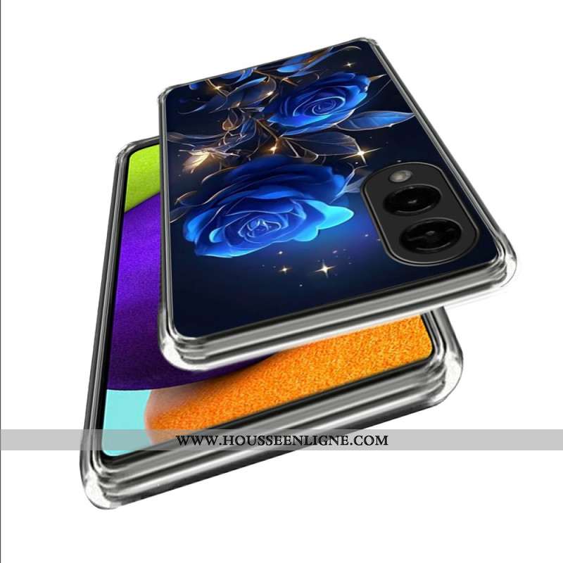 Coque Samsung Galaxy S25 Edge Roses Bleues