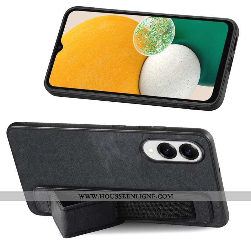 Coque Samsung Galaxy S25 Edge Style Rétro avec Sangle-Support
