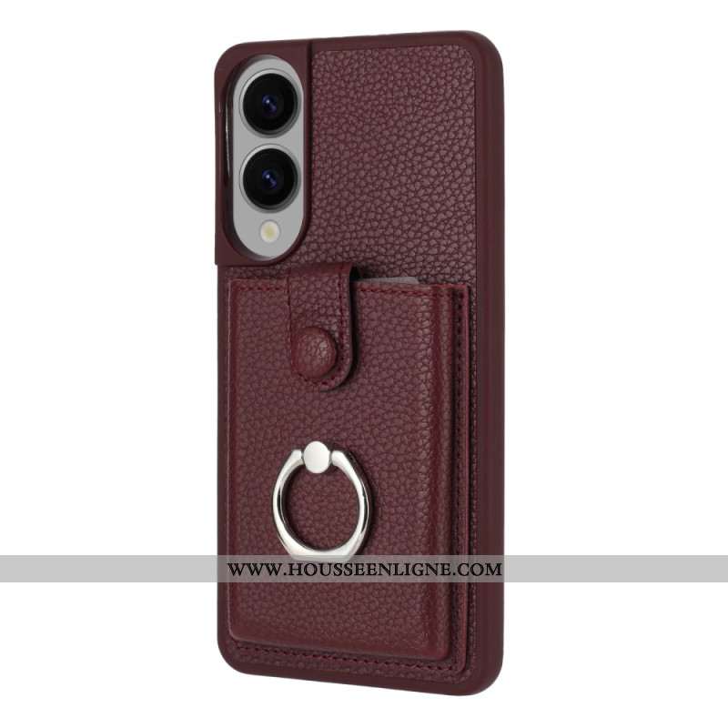 Coque Samsung Galaxy S25 Edge Support-Anneau et Porte-cartes