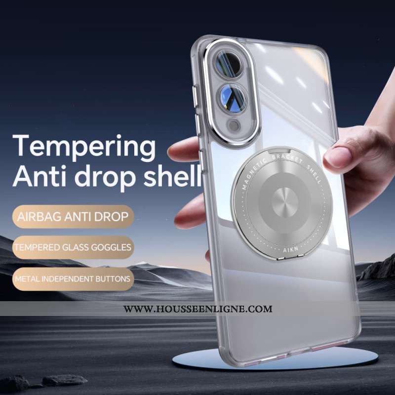 Coque Samsung Galaxy S25 Edge Support Rotatif et Protection d'Objectif