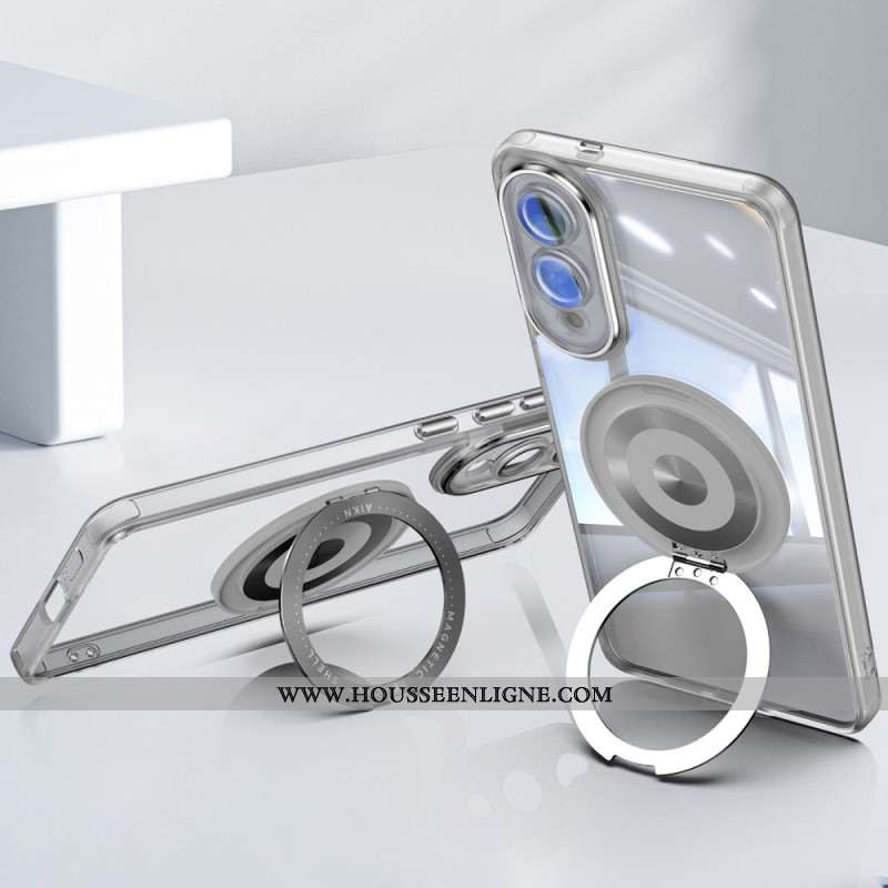 Coque Samsung Galaxy S25 Edge Support Rotatif et Protection d'Objectif