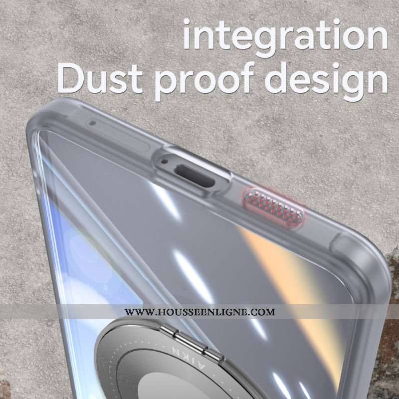 Coque Samsung Galaxy S25 Edge Support Rotatif et Protection d'Objectif