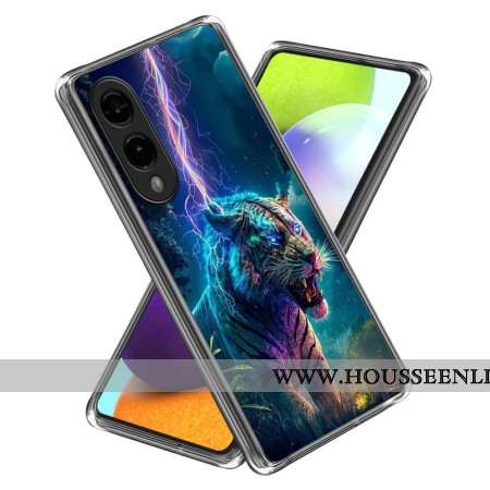 Coque Samsung Galaxy S25 Edge Tigre Éclair