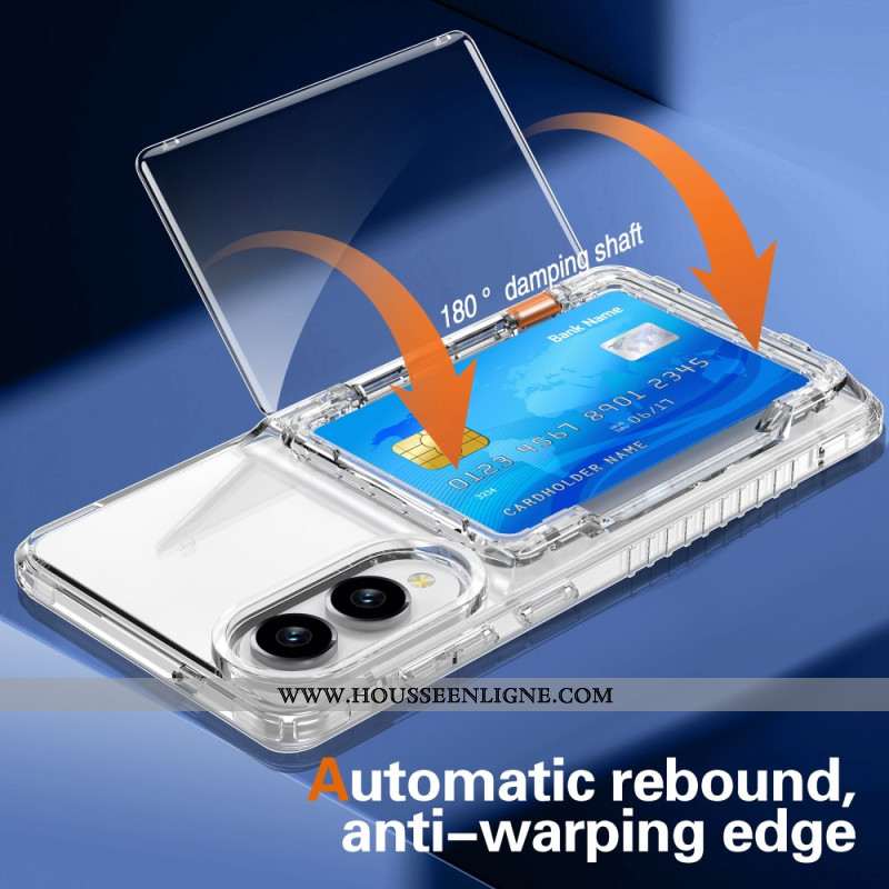 Coque Samsung Galaxy S25 Edge Transparente et Porte-Cartes
