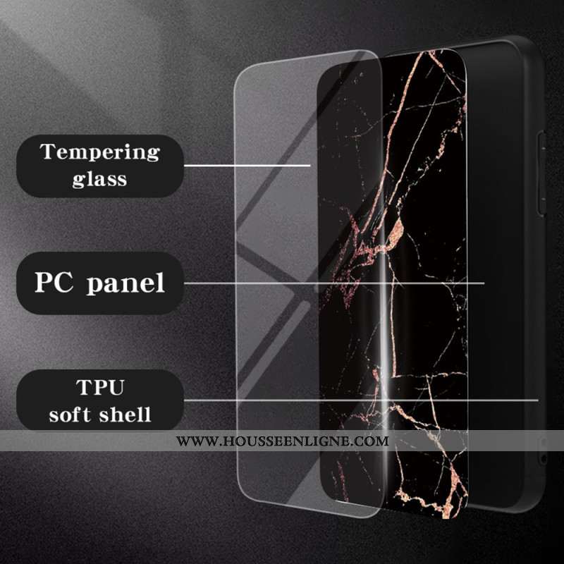 Coque Samsung Galaxy S25 Edge Verre Trempé Marbre