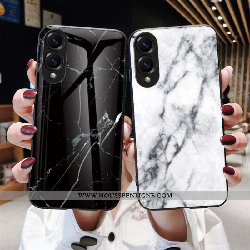 Coque Samsung Galaxy S25 Edge Verre Trempé Marbre