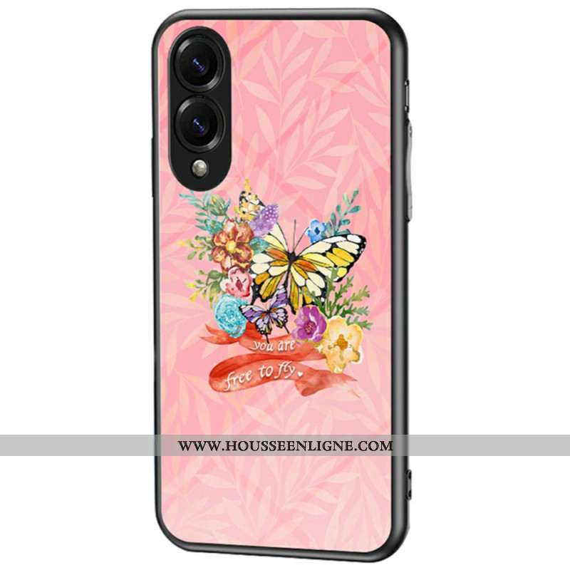 Coque Samsung Galaxy S25 Edge Verre Trempé Papillons