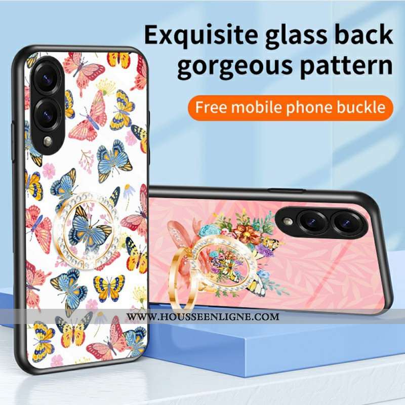 Coque Samsung Galaxy S25 Edge Verre Trempé Papillons