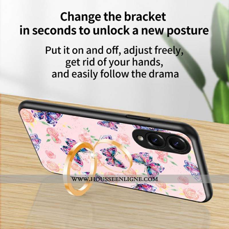 Coque Samsung Galaxy S25 Edge Verre Trempé Papillons