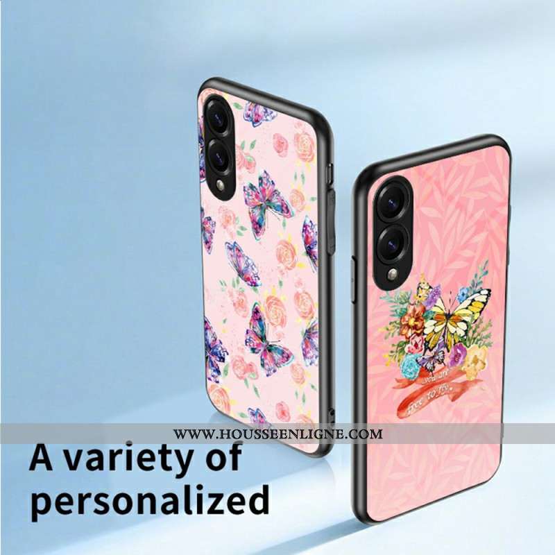 Coque Samsung Galaxy S25 Edge Verre Trempé Papillons