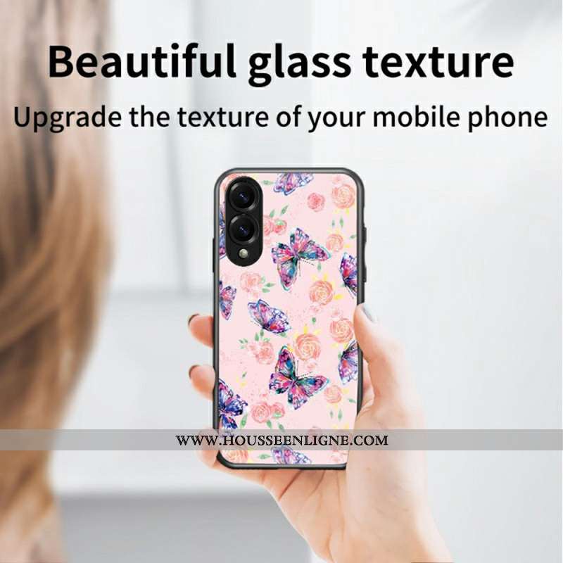 Coque Samsung Galaxy S25 Edge Verre Trempé Papillons