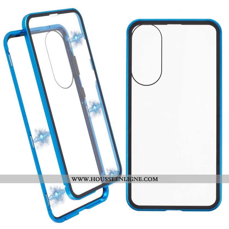 Coque Samsung Galaxy S25 Edge Verre Trempé et Cadre Magnétique