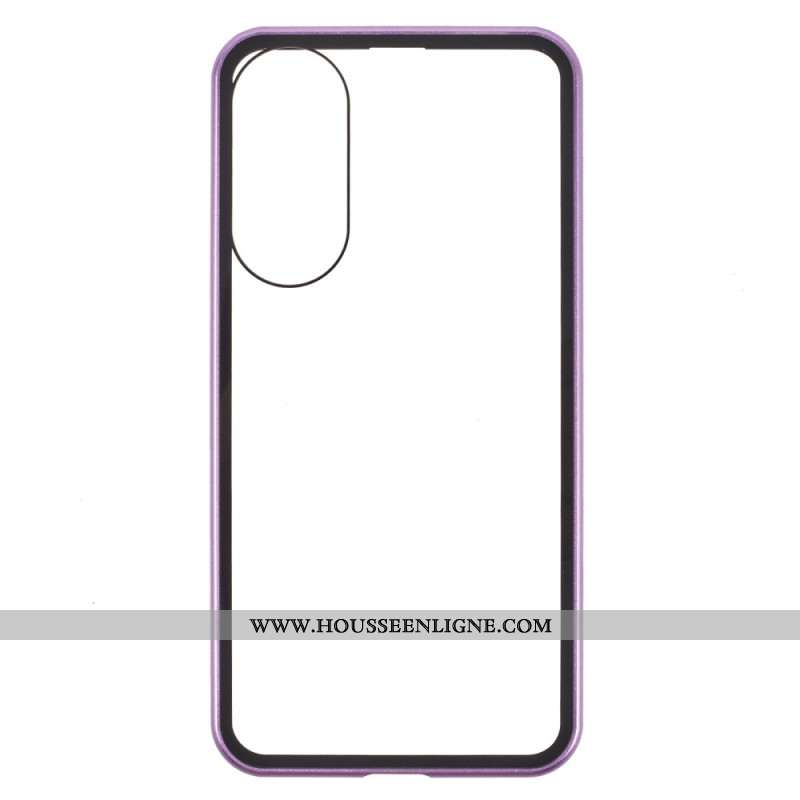 Coque Samsung Galaxy S25 Edge Verre Trempé et Cadre Magnétique