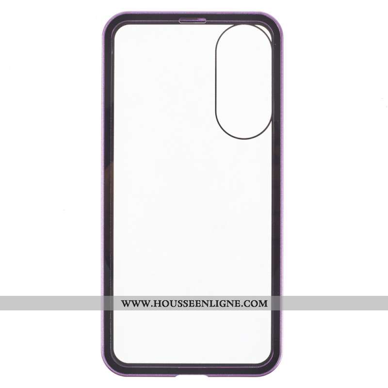 Coque Samsung Galaxy S25 Edge Verre Trempé et Cadre Magnétique