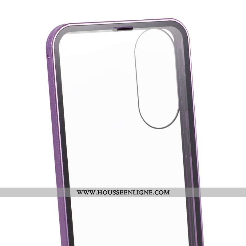 Coque Samsung Galaxy S25 Edge Verre Trempé et Cadre Magnétique