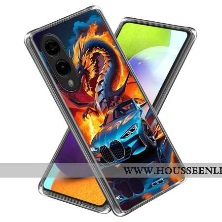 Coque Samsung Galaxy S25 Edge Voiture de Sport Dragon