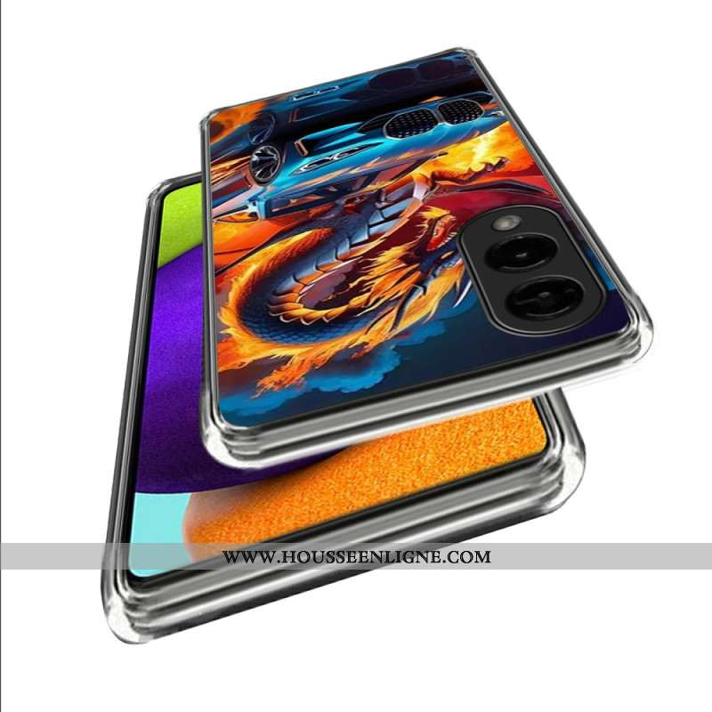 Coque Samsung Galaxy S25 Edge Voiture de Sport Dragon