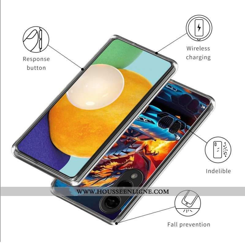 Coque Samsung Galaxy S25 Edge Voiture de Sport Dragon