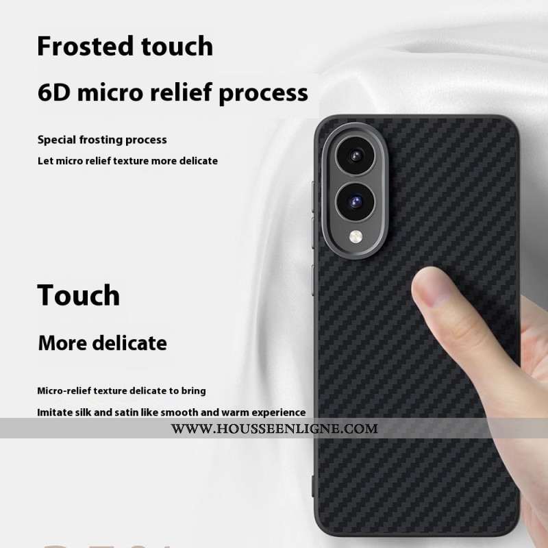 Coque Samsung Galaxy S25 Edge compatible MagSafe Fibre Carbone ABEEL