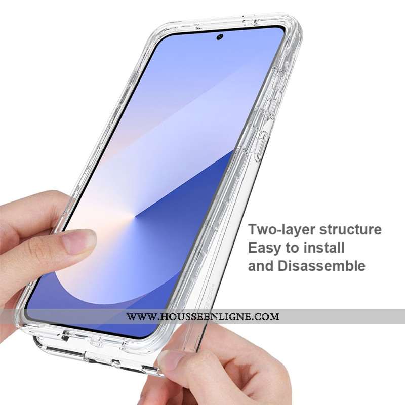 Coque Samsung Galaxy S25 Edge transparente 2-en-1