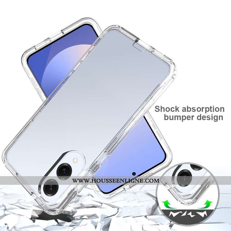 Coque Samsung Galaxy S25 Edge transparente 2-en-1