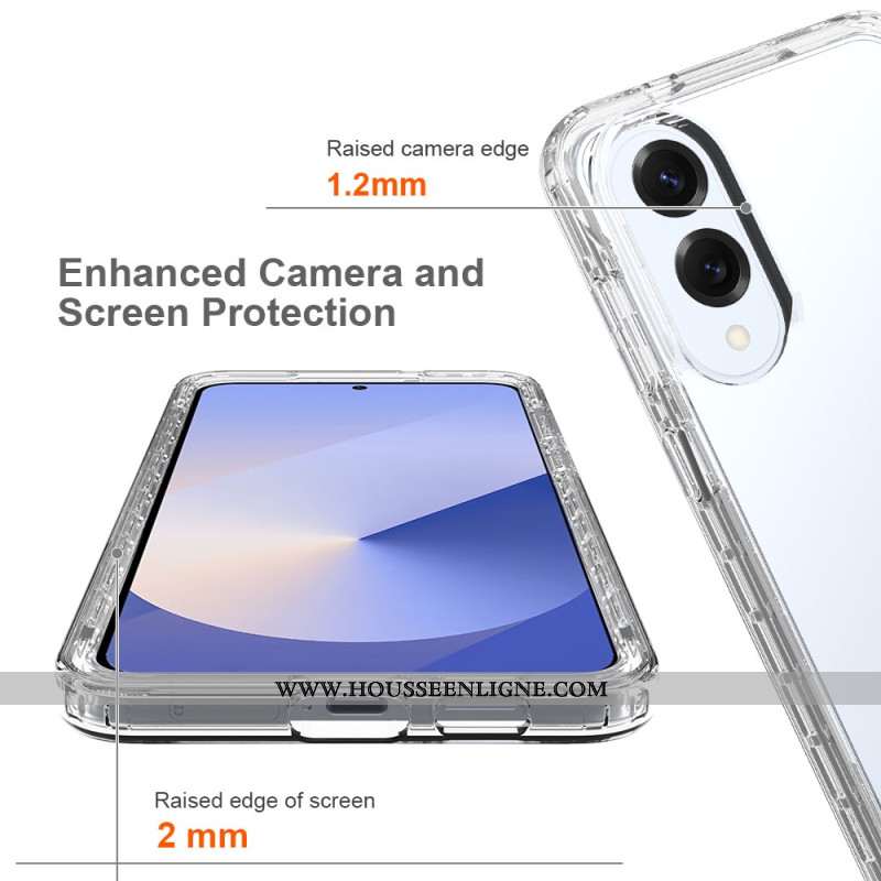 Coque Samsung Galaxy S25 Edge transparente 2-en-1