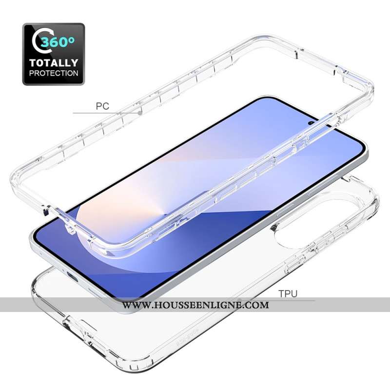Coque Samsung Galaxy S25 Edge transparente 2-en-1