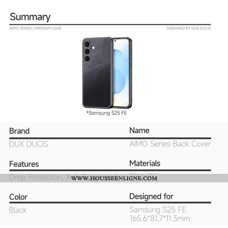 Coque Samsung Galaxy S25 FE Aimo Series DUX DUCI