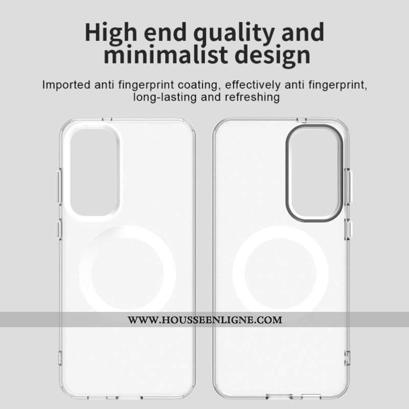 Coque Samsung Galaxy S25 FE Compatible MagSafe Anti-Chute
