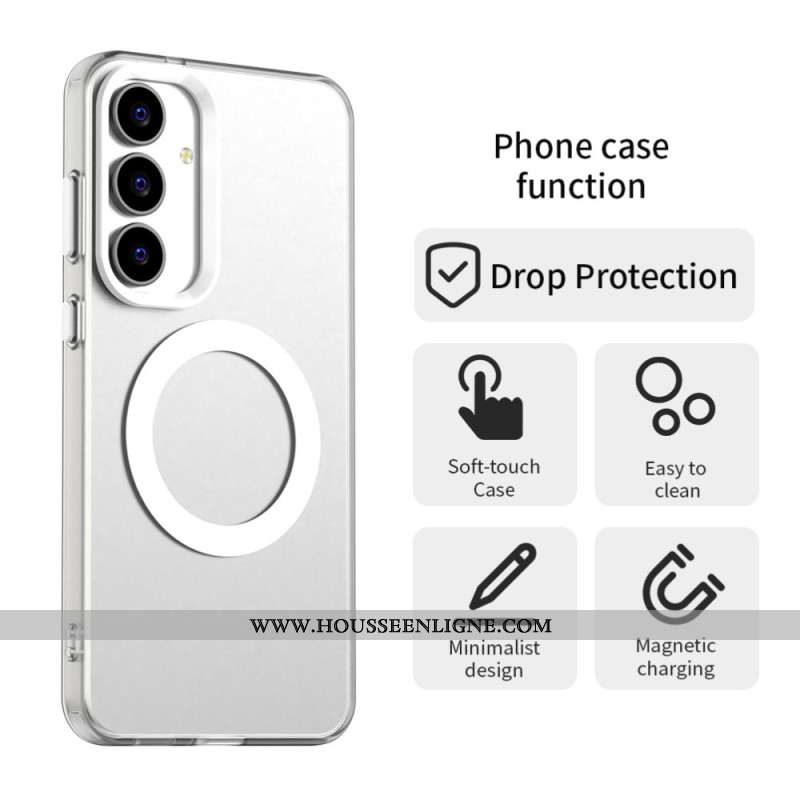 Coque Samsung Galaxy S25 FE Compatible MagSafe Anti-Chute