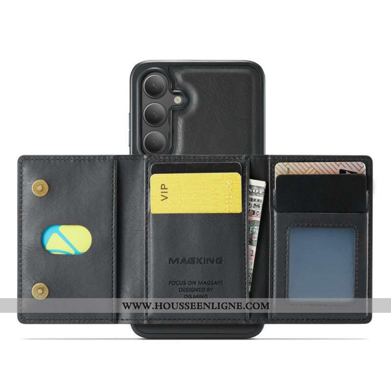 Coque Samsung Galaxy S25 FE Compatible MagSafe Portefeuille Détachable MAGKING