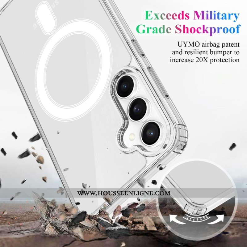 Coque Samsung Galaxy S25 FE Compatible MagSafe Transparente
