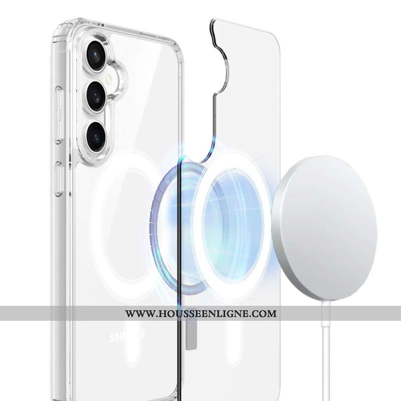Coque Samsung Galaxy S25 FE Compatible MagSafe Transparente