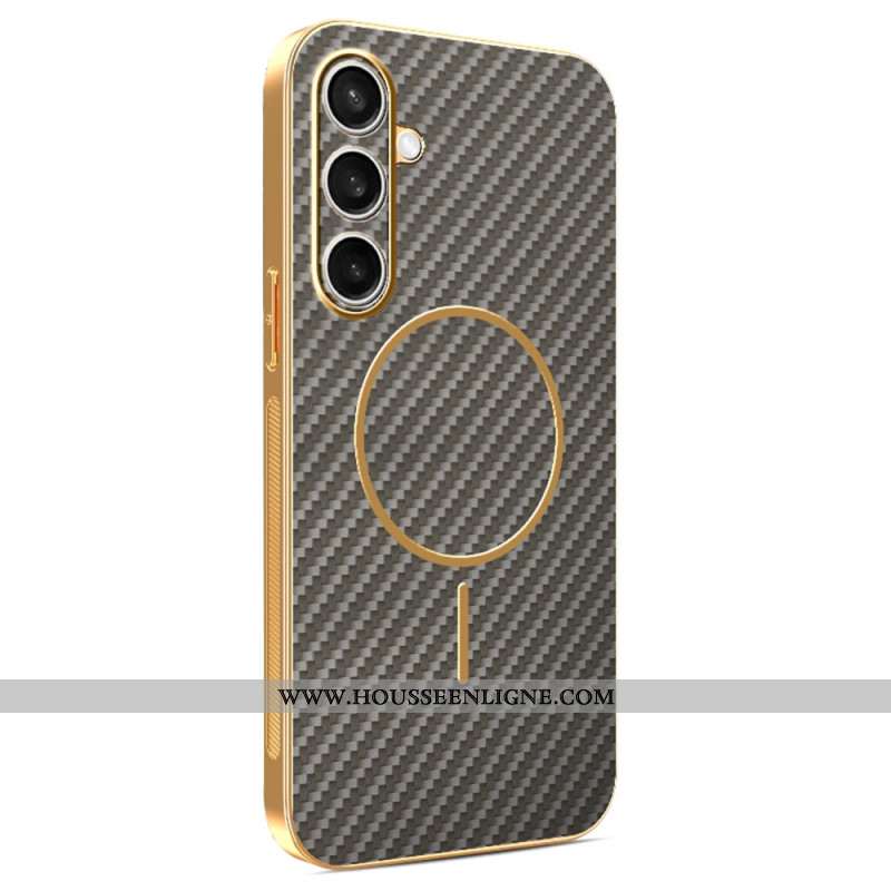 Coque Samsung Galaxy S25 FE MagSafe Design Fibre Carbone