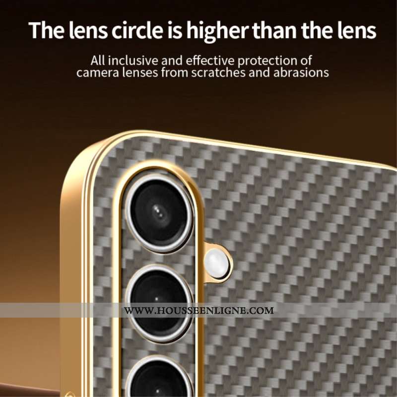 Coque Samsung Galaxy S25 FE MagSafe Design Fibre Carbone