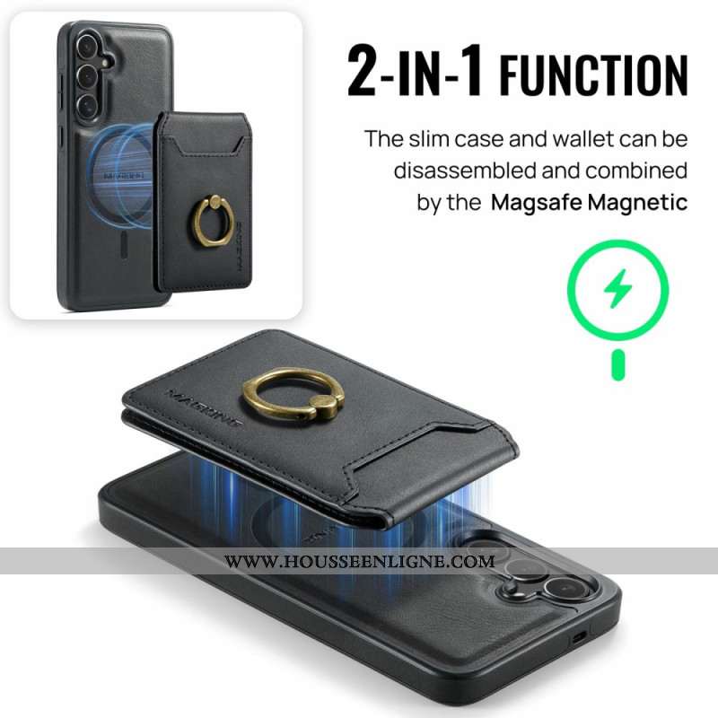 Coque Samsung Galaxy S25 FE Magnétique Porte-Cartes Détachable