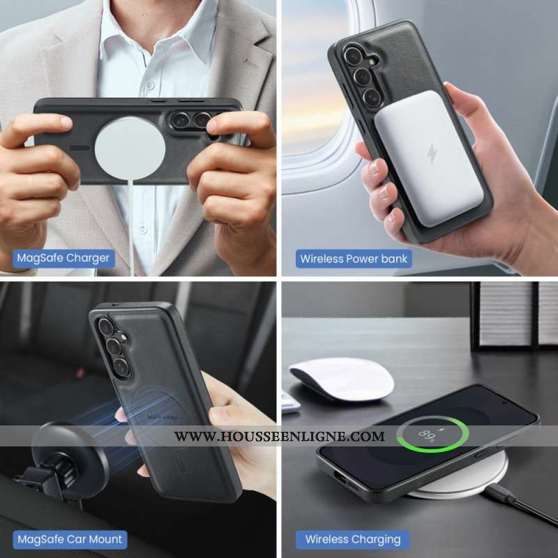 Coque Samsung Galaxy S25 FE Magnétique Porte-Cartes Détachable