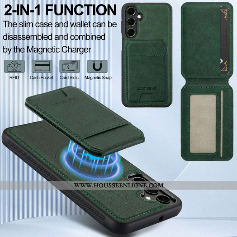 Coque Samsung Galaxy S25 FE Magnétique avec Porte-Cartes Détachable