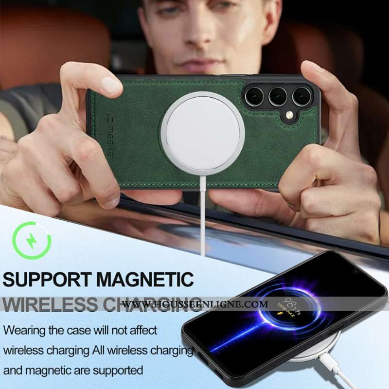 Coque Samsung Galaxy S25 FE Magnétique avec Porte-Cartes Détachable