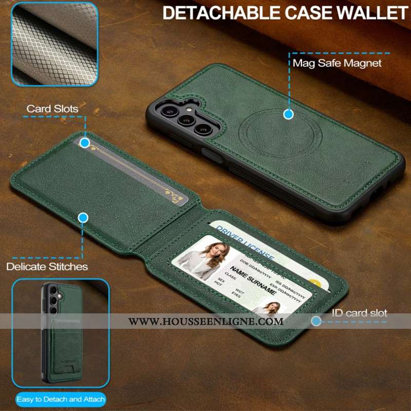 Coque Samsung Galaxy S25 FE Magnétique avec Porte-Cartes Détachable