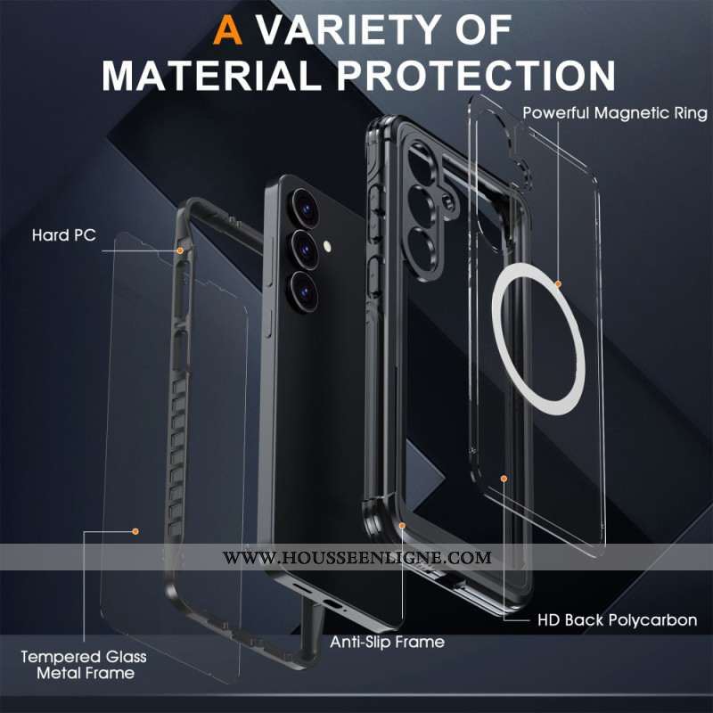 Coque Samsung Galaxy S25 FE Magnétique avec Protection Écran