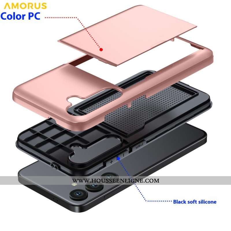 Coque Samsung Galaxy S25 FE Porte-Cartes Coulissant