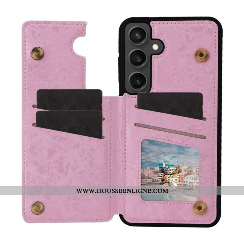 Coque Samsung Galaxy S25 FE Porte-Cartes Floral