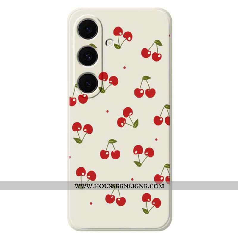 Coque Samsung Galaxy S25 FE Silicone Cerises