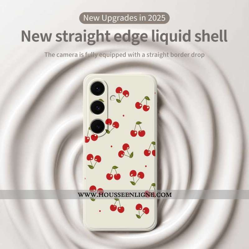Coque Samsung Galaxy S25 FE Silicone Cerises