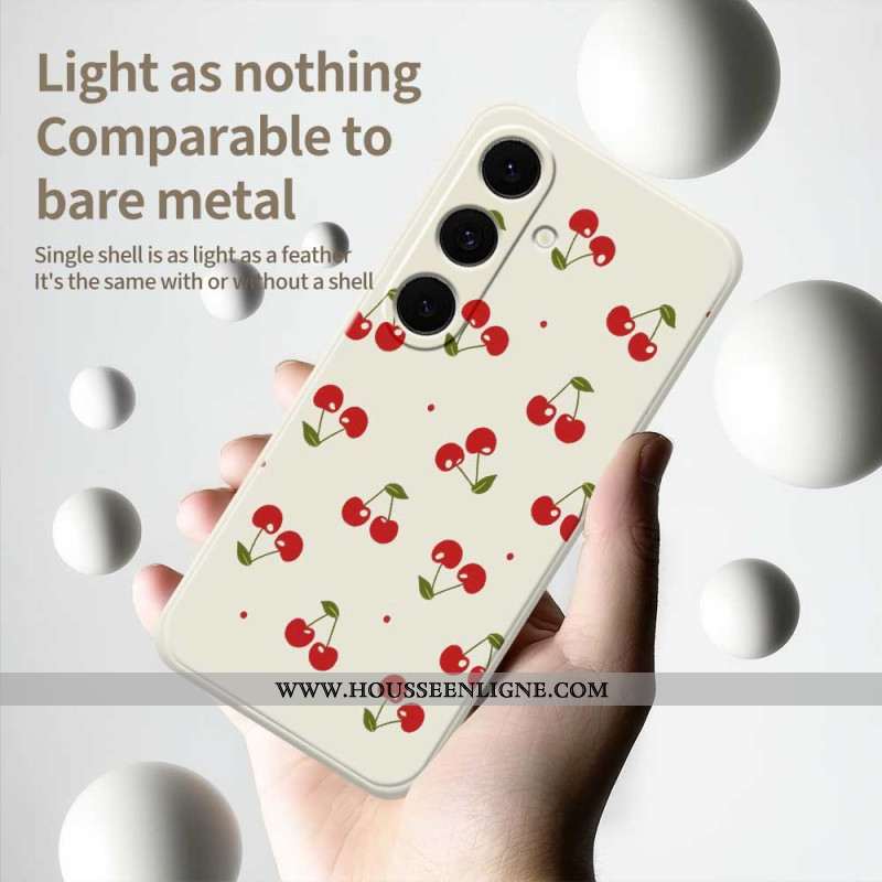 Coque Samsung Galaxy S25 FE Silicone Cerises