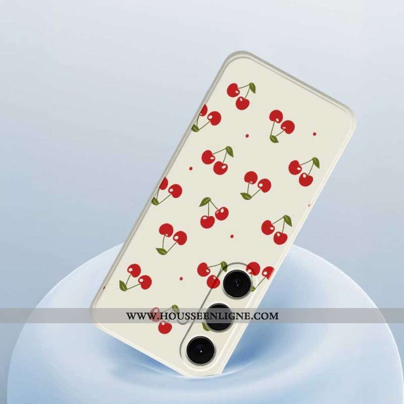 Coque Samsung Galaxy S25 FE Silicone Cerises