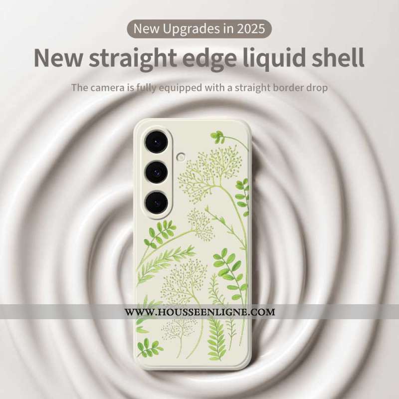 Coque Samsung Galaxy S25 FE Silicone Feuilles