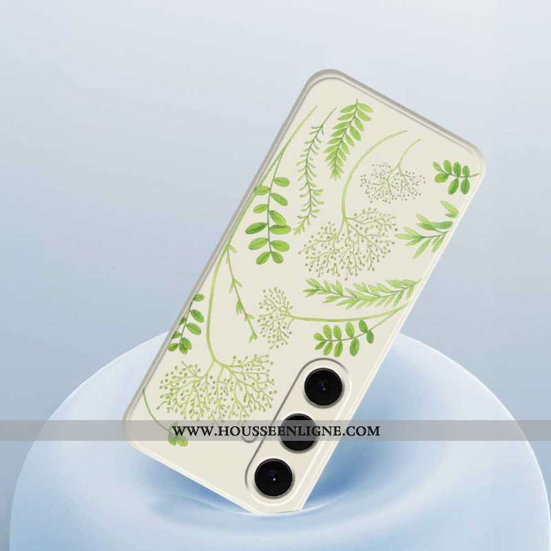 Coque Samsung Galaxy S25 FE Silicone Feuilles